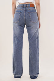 Contrast Flare Jeans