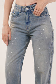 Speckled Straight fit Jeans
