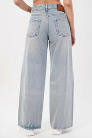 Wide-Leg Mid-Rise Jeans