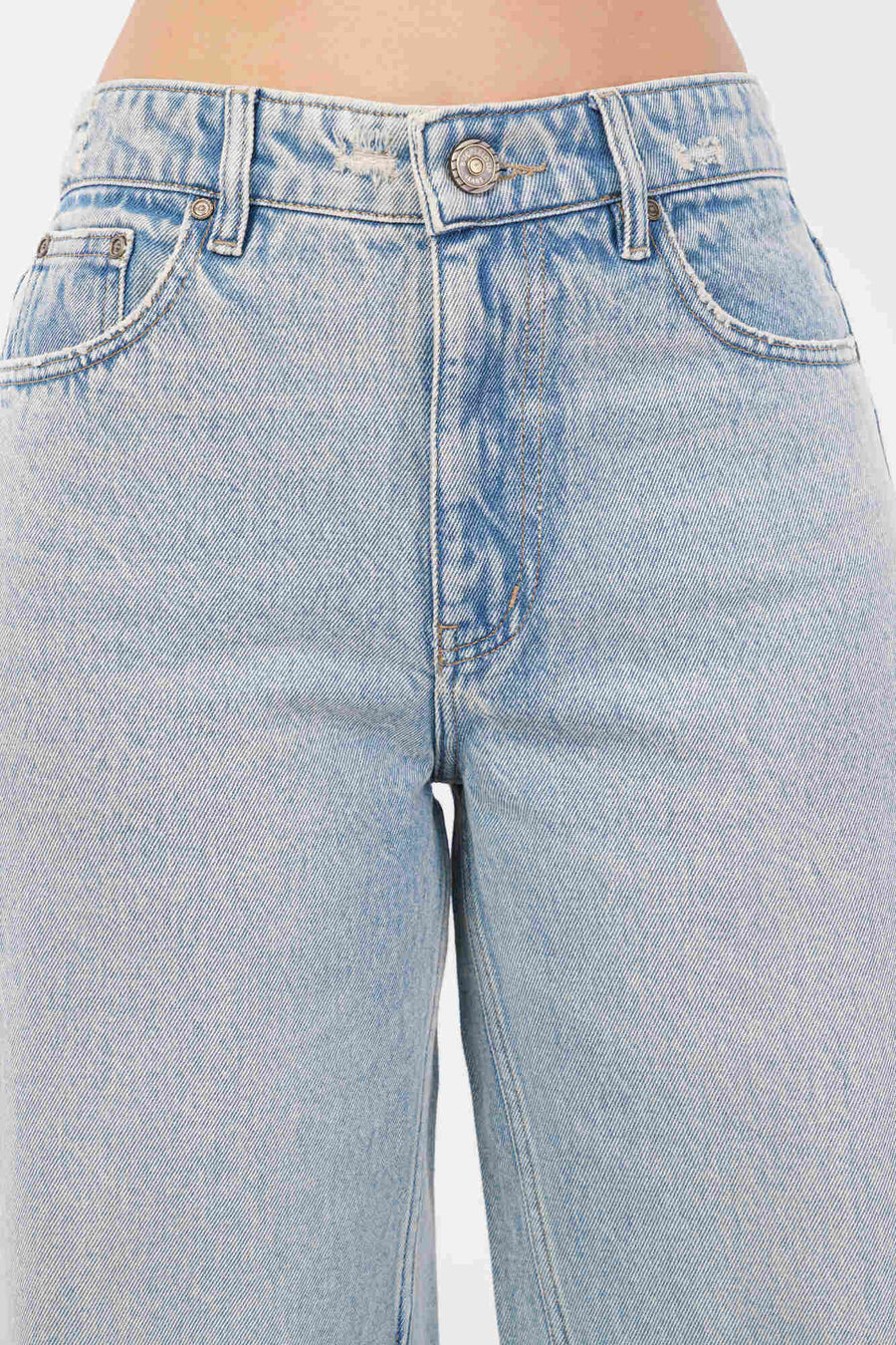 Wide-Leg Mid-Rise Jeans