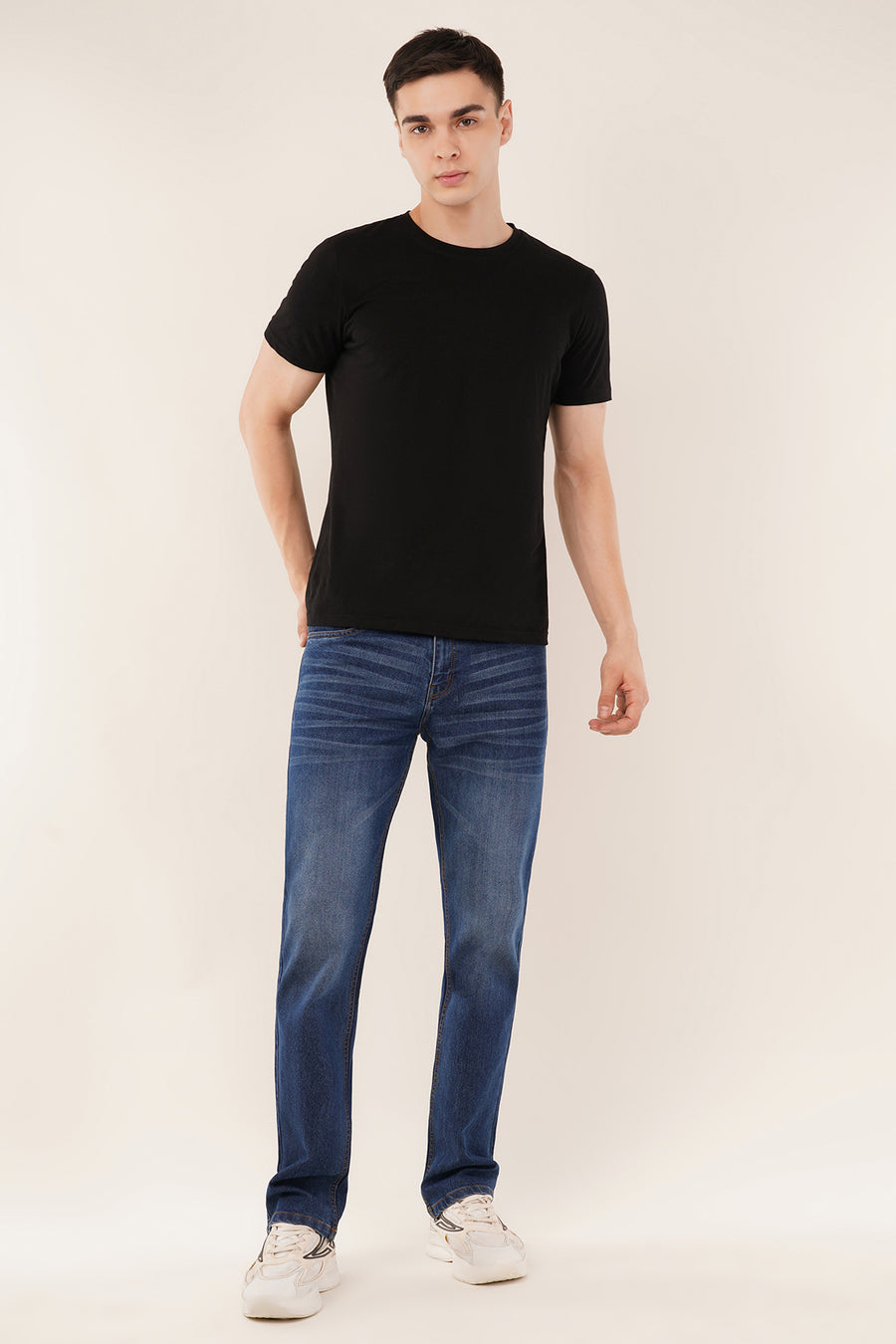 Straight Slim-Fit Jeans Indigo Blue