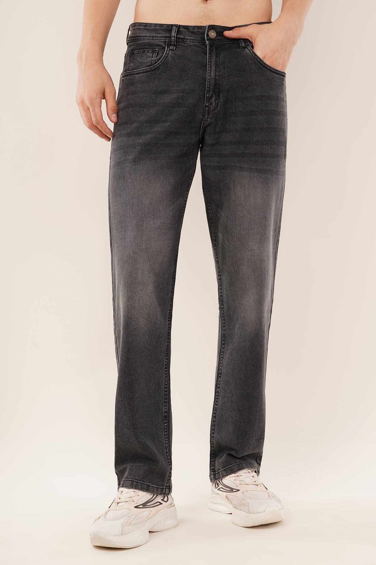 Relaxed Straight-Fit Jeans