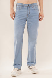 Relaxed Straight-Fit Jeans-Light Ice Blue